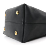 Grained Calfskin Low Key Hobo PM Black