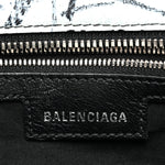 Agneau Arena Graffiti Neo Cagole Handbag XS Black White
