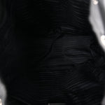 Tessuto Nylon Saffiano Medium Backpack Black