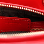 Patent Cannage Medium Lady Dior Red