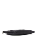 Linen Canvas Rive Gauche Zipped Pouch Black