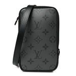 Monogram Eclipse Reverse Double Phone Pouch