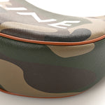 Canvas Calfskin Camouflage Ava Logo Triomphe Shoulder Bag Khaki