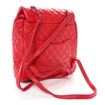 Lambskin Quilted Large Urban Spirit Backpack Red