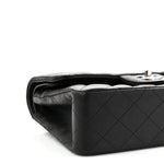 Lambskin Quilted Small Double Flap Black