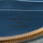 Embroidered Monogram Denim New Wave Chain Pochette Blue