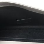 Grain De Poudre Matelasse Chevron Monogram Envelope Clutch Fog