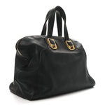 Vitello Dolce Marmol Large Chameleon Tote Black