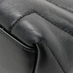 Calfskin Y Quilted Monogram Small Loulou Chain Satchel Black