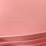 Nappa Crystal Long Andiamo Top Handle Clutch Rose