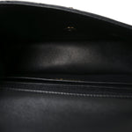 Lambskin Quilted Mini Rectangular Flap Black
