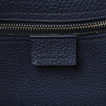 Soft Calfskin Medium Jackie Top Handle Bag Classic Blue Marine
