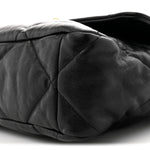 Goatskin Quilted Large Chanel 19 Flap Black