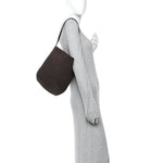 Suede Calfskin Medium N/S Park Tote Wood Brown