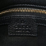 Roxy Calfskin Blondie Chain Shoulder Flap Bag Black