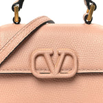Calfskin Micro VSling Top Handle Bag Rose Cannelle