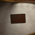 GG Supreme Monogram Textured Calfskin Retro Interlocking G Belt Bag Beige Ebony Brown Sugar