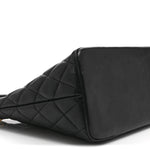 Caviar Quilted Medallion Tote Black
