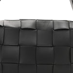 Lambskin Maxi Intrecciato Brick Cassette Bag Black