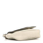 Pebbled Calfskin Small Soho Flap Crossbody Off White