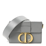 Box Calfskin 30 Montaigne Box Bag Gray