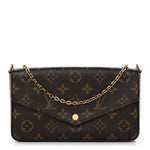 Monogram Pochette Felicie Chain Wallet Fuchsia