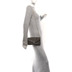 Monogram Pochette Felicie Chain Wallet Fuchsia