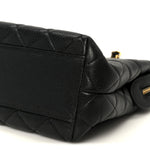 Caviar Quilted Shoulder Bag Black