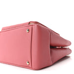 Caviar Quilted Small Business Affinity Shopping Bag Pink