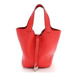 Taurillon Clemence Picotin Lock 18 PM Rouge de Coeur