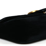 Velvet Matelasse Small GG Marmont Shoulder Bag Black