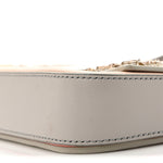 Vitello Dolce Crystal 3Baguette Shoulder Bag White Pink