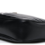 Calfskin Matelasse Monogram Lou Camera Bag Black