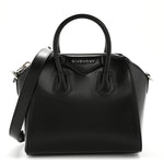 Shiny Lord Calfskin Mini Antigona Black