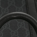 GG Supreme Monogram Appia Calfskin Web Mini Tote Bag Black