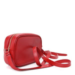 Calfskin Gancini Camera Crossbody Bag Red