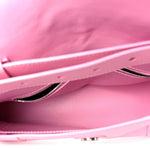 Semi Shiny Smooth Calfskin Small Downtown Shoulder Bag Candy Pink