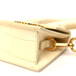 Calfskin Crocodile Embossed Le Chiquito Beige