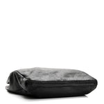 Calfskin Perforated Drill Tote Bag Black