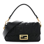 Nappa FF 1974 Embossed Baguette Black