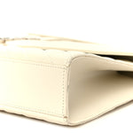 Grain De Poudre Textured Mixed Matelasse Large Triquilt Monogram Satchel Porcellana
