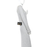 Nappa Matisse FF Embossed Nano Maxi Buckle Baguette Charm Black