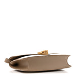 Smooth Calfskin Le Carre Satchel Dark Beige