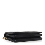 Lambskin Embossed Monogram Pochette Coussin Black
