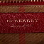Soft Grain Calfskin Small Buckle Tote Parade Red