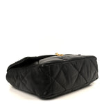 Goatskin Quilted Large Chanel 19 Flap Black