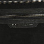 Drummed Calfskin Mini Luggage Black