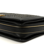 Braided Sheepskin Large Boy Reverso Flap Black