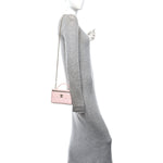 Caviar Quilted Top Handle Vanity With Chain Light Pink