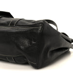 Calf Pocket Shoulder Bag Black